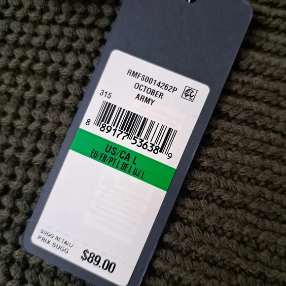 RACHEL Rachel Roy Olive V-Neck Ribbed Knit Sweater - Picture 5 of 12